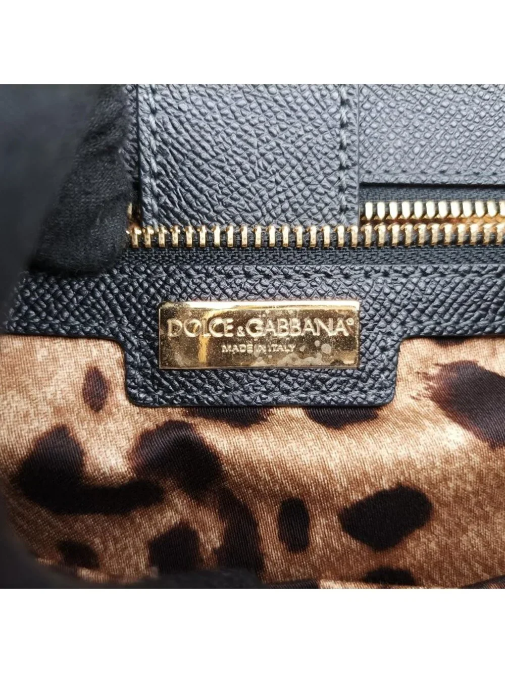 Dolce & Gabbana Sicily Black Leather Shoulder Bag